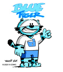 Blue Tiger main character from VI Comics created by Vladi Nik