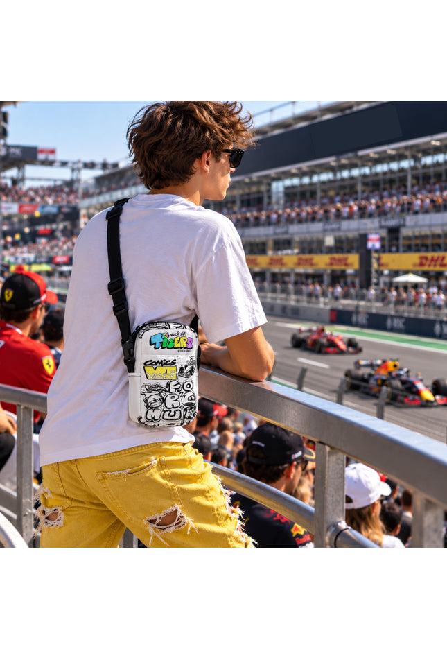 TIGERS™ Formula Racing Crossbody Bag | VI COMICS™ | Art VLADI NIK