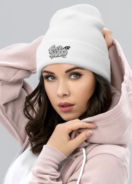 TIGERS™ Formula Racing 3D Puff Cuffed Beanie | Unisex | VI COMICS™ | Art VLADI NIK