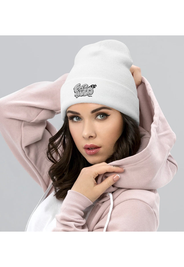 TIGERS™ Formula Racing 3D Puff Cuffed Beanie | Unisex | VI COMICS™ | Art VLADI NIK