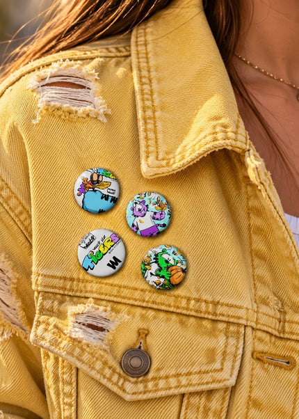 TIGERS™ FALL RAWR! Pin Button Set – Autumn Accessories – VI COMICS™