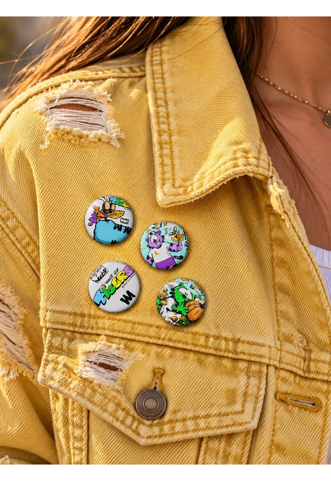 TIGERS™ FALL RAWR! Pin Button Set – Autumn Accessories – VI COMICS™