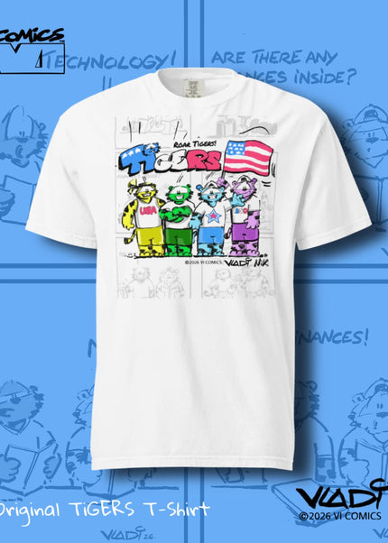TiGERS USA - T-Shirt- Vi Comics by Vladi Nik