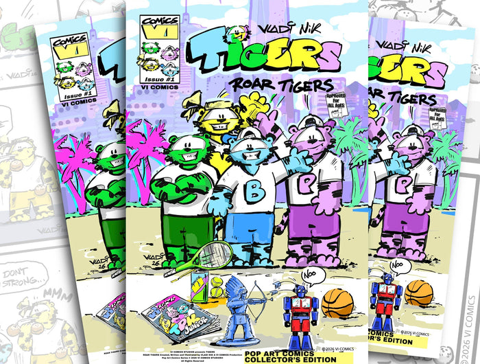 <h5><span style="text-decoration:underline">NEW ARRIVALS</span></h5><h2>DISCOVER NOW</h2><p>Fresh VI COMICS ™ drops, straight from the studio.</p>