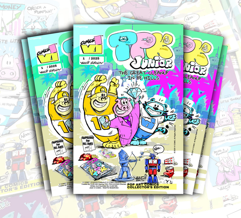 Blue Tiger in TPK Junior comic book by Vi Comics