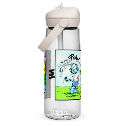 TIGERS Golf Water Bottle featuring original artwork by Art VLADI NIK, designed for hydration and style.