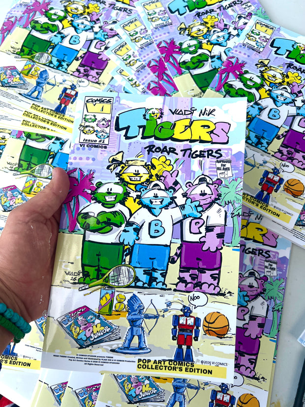   TIGERS creator Vladi Nik signing official VI COMICS comic books