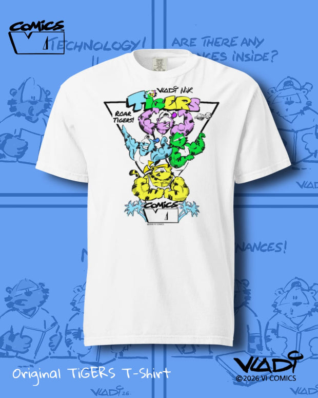     TIGERS Muscle T-Shirt featuring original artwork by ART VLADI NIK for VI COMICS.