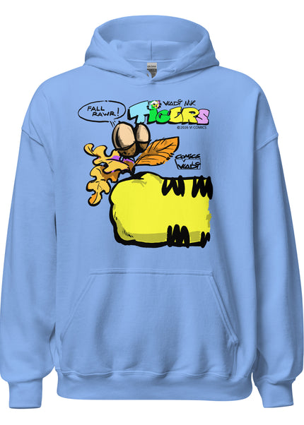 TIGERS Yellow Tiger FALL RAWR Blue Hoodie – VI COMICS – Art VLADI NIK