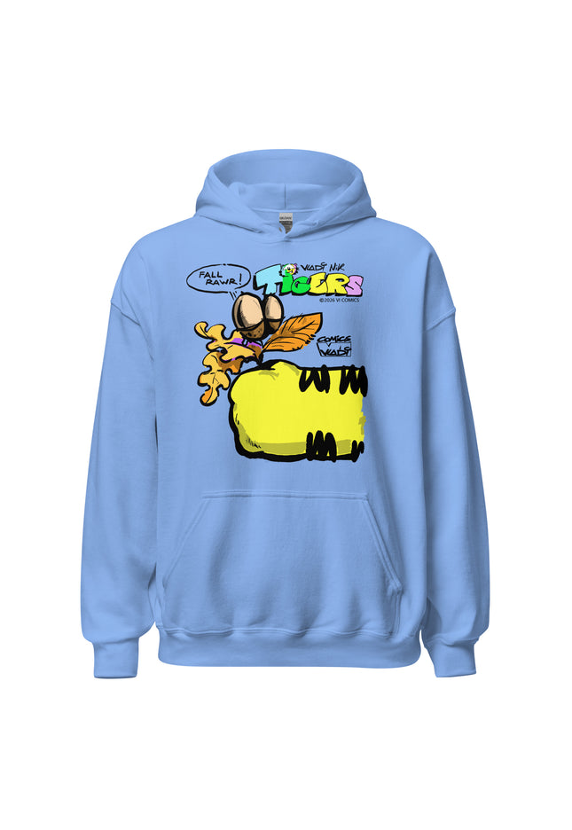 TIGERS Yellow Tiger FALL RAWR Blue Hoodie – VI COMICS – Art VLADI NIK
