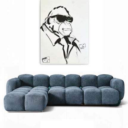 VI Comic Kongi Sketch print edition on canvas