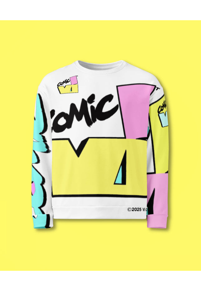 VI Comic Collector’s Edition sweatshirt front with logo