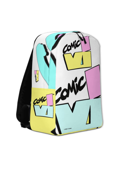 VI Comic logo tote bag with vibrant pop art design