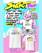VI COMIC T-shirts with hand-drawn collector card – limited edition set